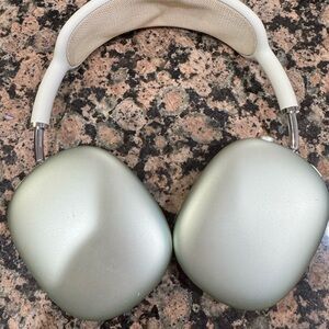Green Apple AirPod Max Headphones